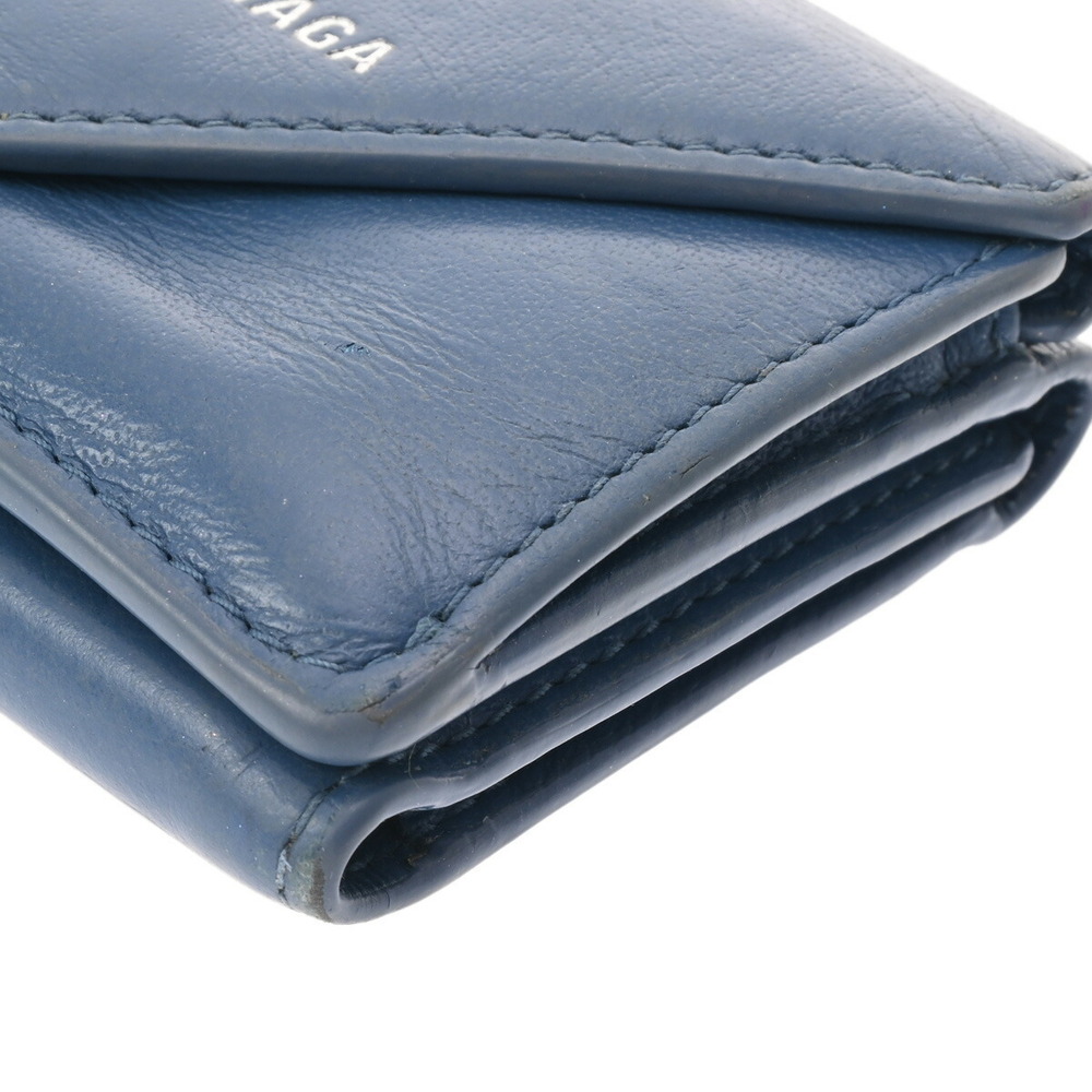 Balenciaga fold Wallet Blue Paper Tri Calfskin - Picture 5 of 12